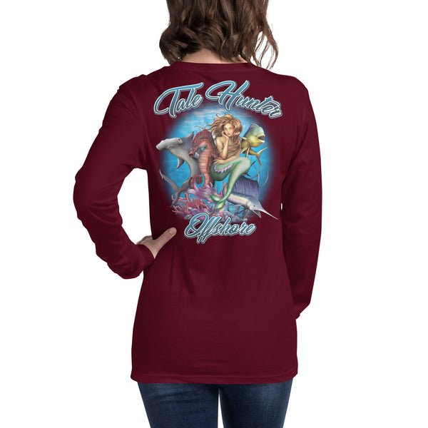 Mermaid, Hammerhead Shark & Seahorse Unisex Long Sleeve Tee