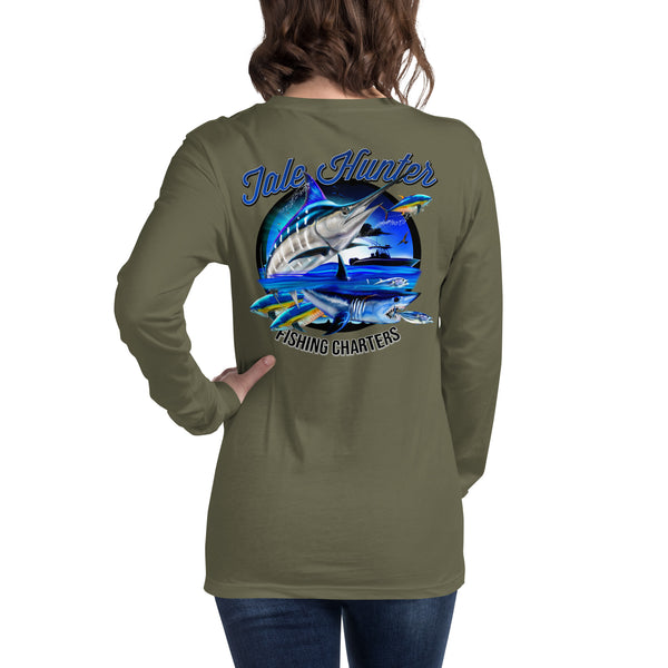 Blue Marlin & Mako Shark Unisex Long Sleeve Tee