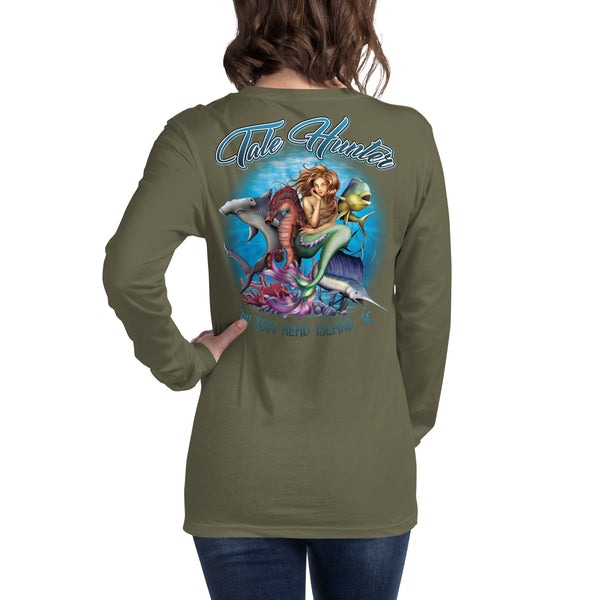 Mermaid, Hammerhead Shark & Seahorse Unisex Long Sleeve Tee