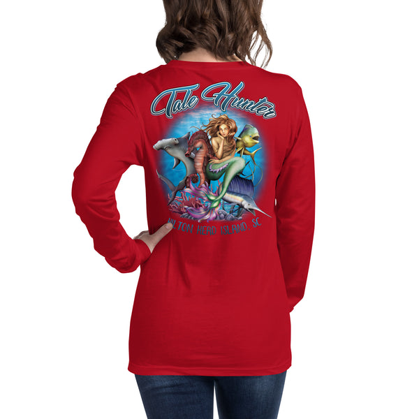 Mermaid, Hammerhead Shark & Seahorse Unisex Long Sleeve Tee