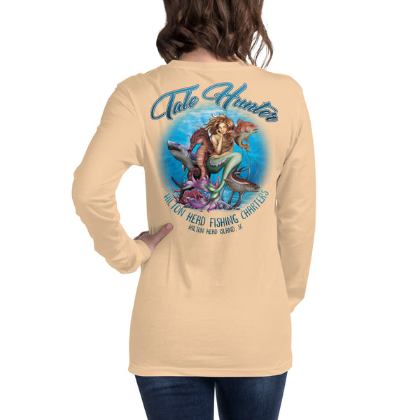 Mermaid, Great White Shark & Seahorse Unisex Long Sleeve Tee