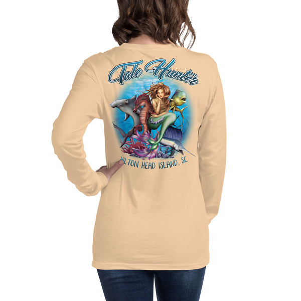 Mermaid, Hammerhead Shark & Seahorse Unisex Long Sleeve Tee