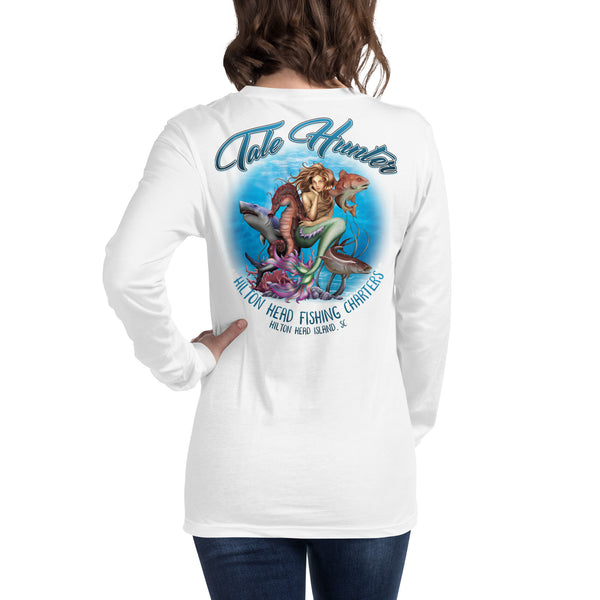 Mermaid, Great White Shark & Seahorse Unisex Long Sleeve Tee