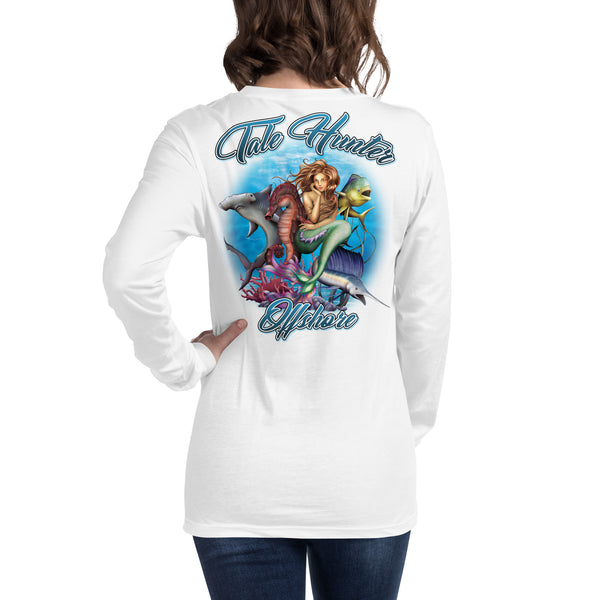 Mermaid, Hammerhead Shark & Seahorse Unisex Long Sleeve Tee