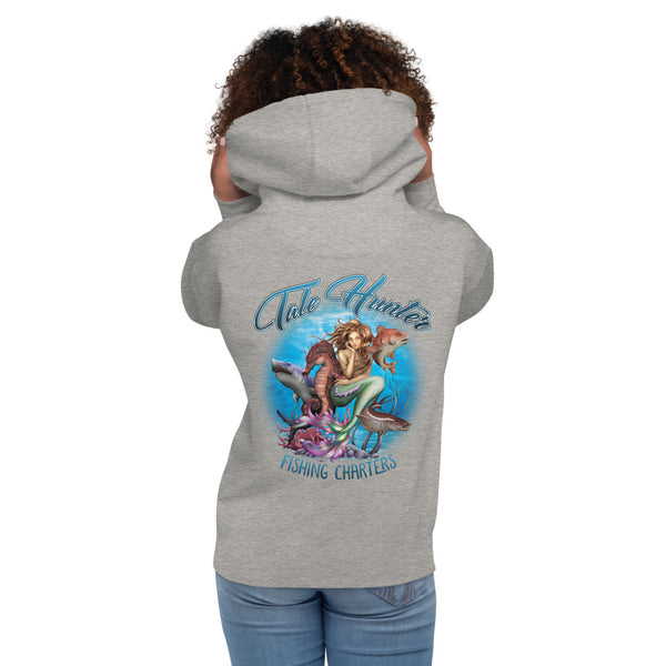 Mermaid, Great White Shark & Redfish Women's Hoodie