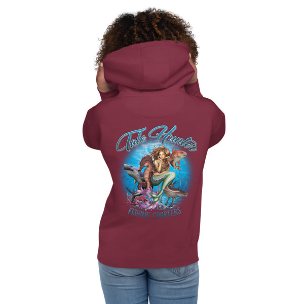 Mermaid, Great White Shark & Redfish Women's Hoodie