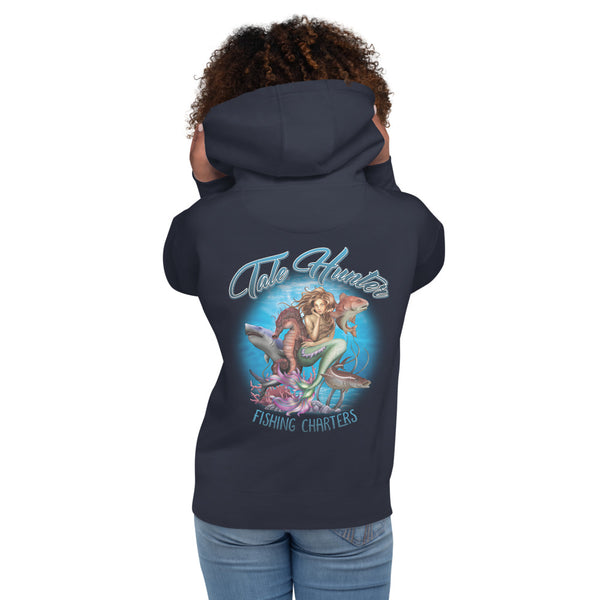 Mermaid, Great White Shark & Redfish Women's Hoodie