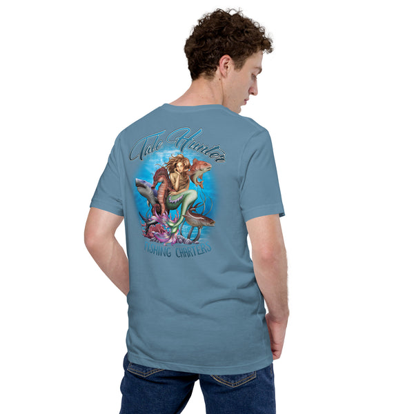 Mermaid, Great White Shark & Redfish Short Sleeve T-Shirt