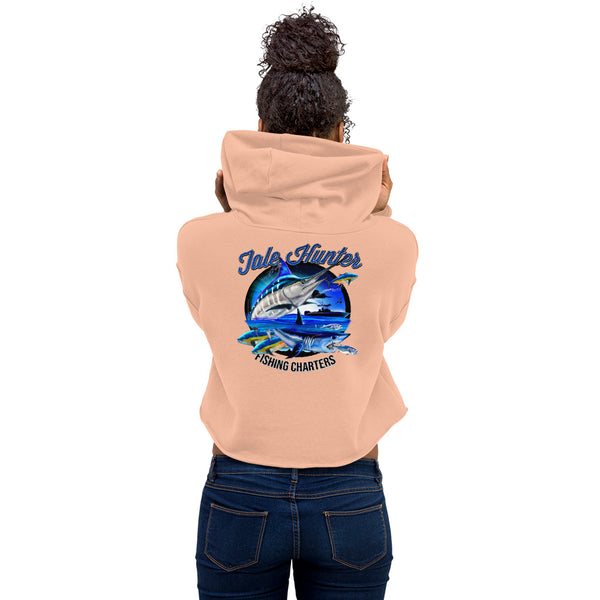 Blue Marlin & Mako Shark Crop Hoodie