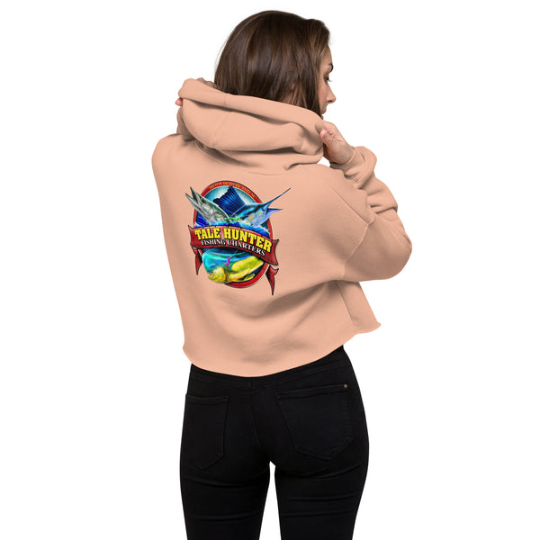 Sailfish, Kingfish & Mahi Fishing Crop Hoodie