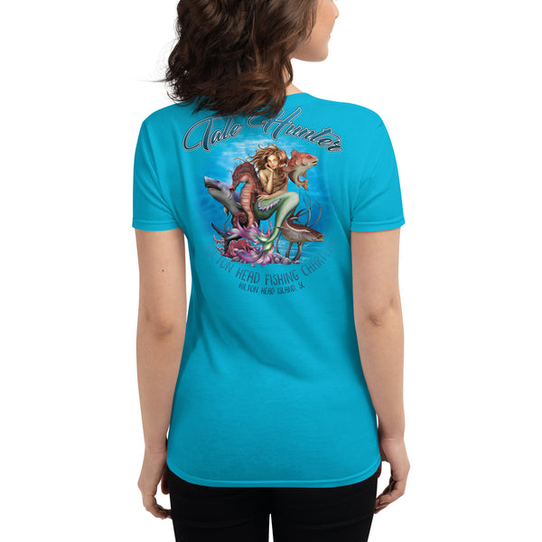 Mermaid, Great White, Seahorse Women's Fashion Fit Short Sleeve T-Shirt