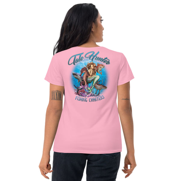 Mermaid, Great White Shark & Seahorse Women's Fashion Fit Short Sleeve T-Shirt