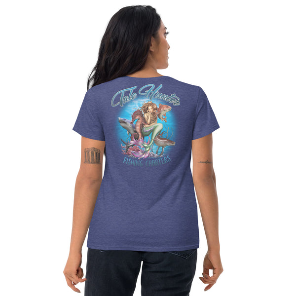 Mermaid, Great White Shark & Seahorse Women's Fashion Fit Short Sleeve T-Shirt