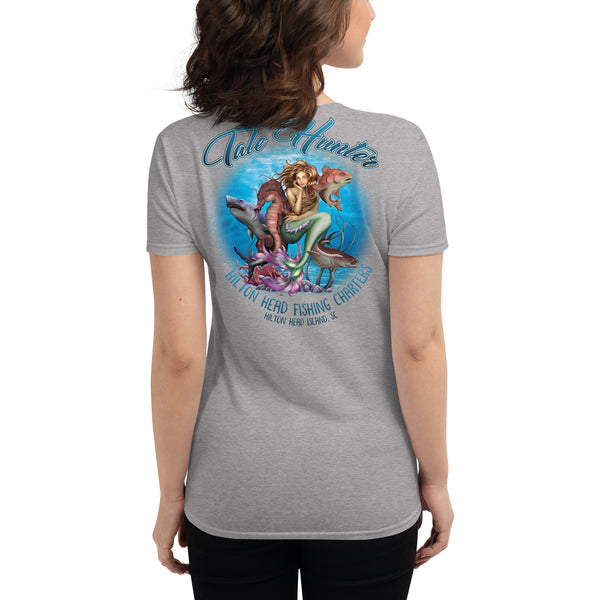 Mermaid, Great White, Seahorse Women's Fashion Fit Short Sleeve T-Shirt