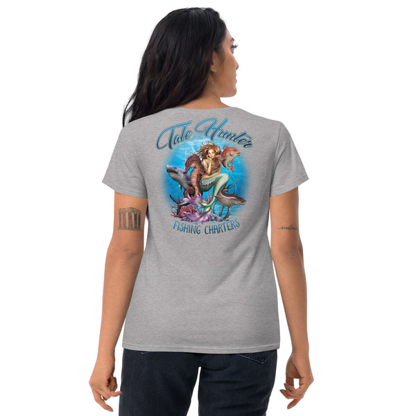 Mermaid, Great White Shark & Seahorse Women's Fashion Fit Short Sleeve T-Shirt