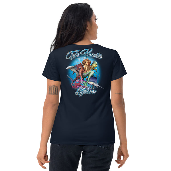 Mermaid, Hammerhead Shark & Seahorse Women's Fashion Fit short sleeve t-shirt