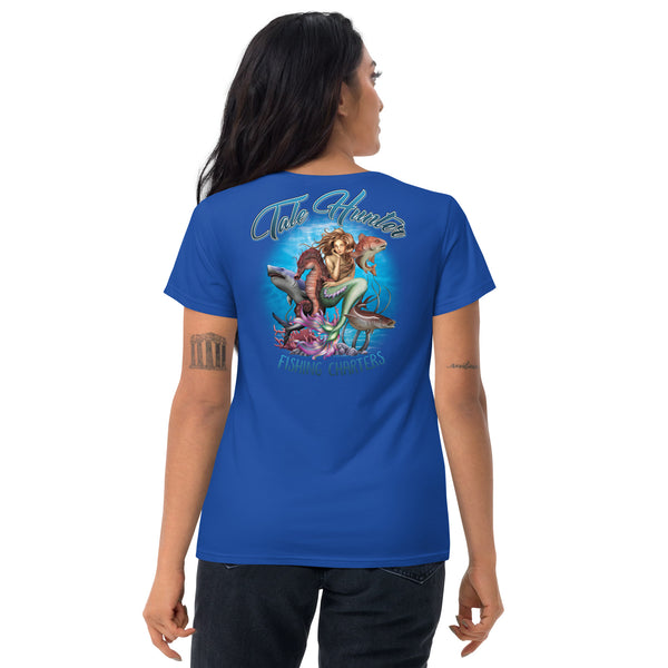 Mermaid, Great White Shark & Seahorse Women's Fashion Fit Short Sleeve T-Shirt