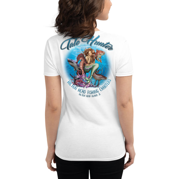 Mermaid, Great White, Seahorse Women's Fashion Fit Short Sleeve T-Shirt