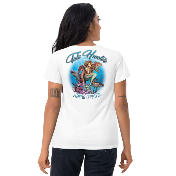 Mermaid, Great White Shark & Seahorse Women's Fashion Fit Short Sleeve T-Shirt