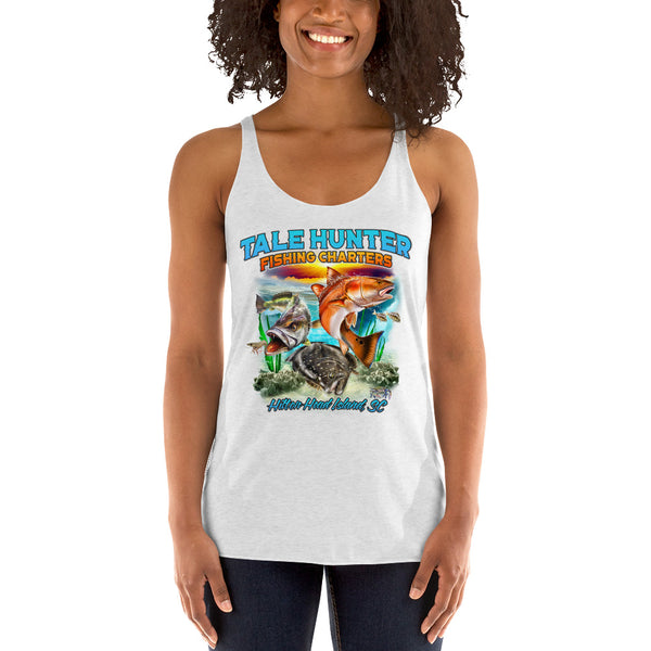 Redfish, Trout & Flounder Women's Racerback Tank