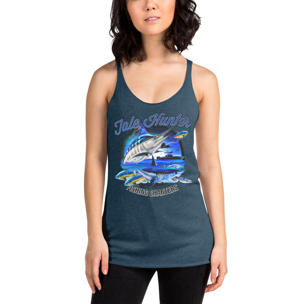 Blue Marlin & Mako Shark Women's Racerback Tank