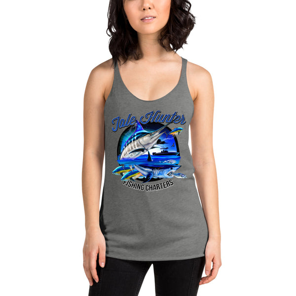 Blue Marlin & Mako Shark Women's Racerback Tank