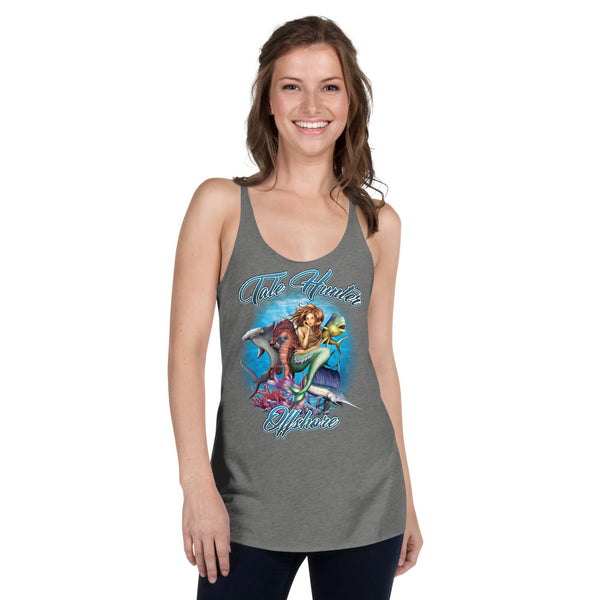 Mermaid, Hammerhead Shark & Seahorse Women's Racerback Tank