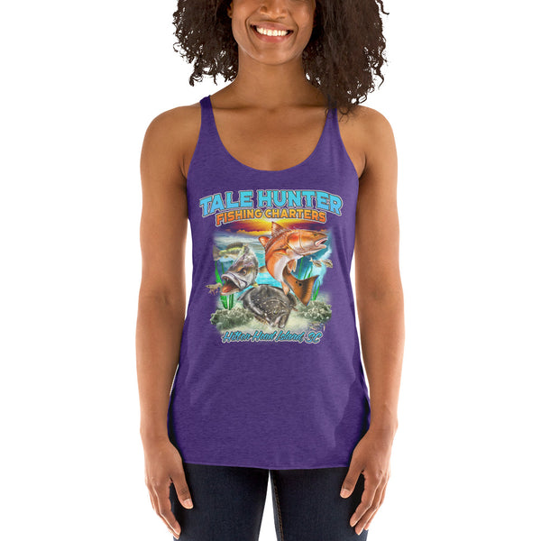 Redfish, Trout & Flounder Women's Racerback Tank