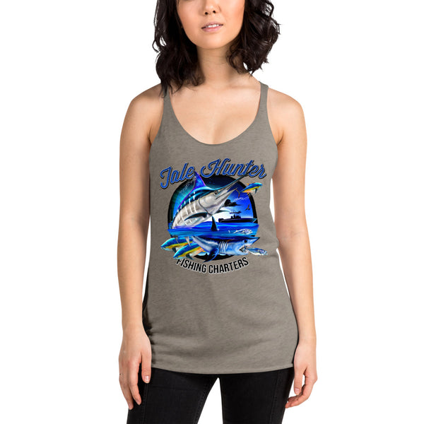 Blue Marlin & Mako Shark Women's Racerback Tank