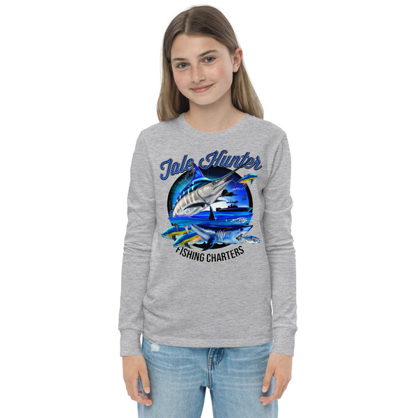 Blue Marlin & Mako Shark Youth Long Sleeve Tee