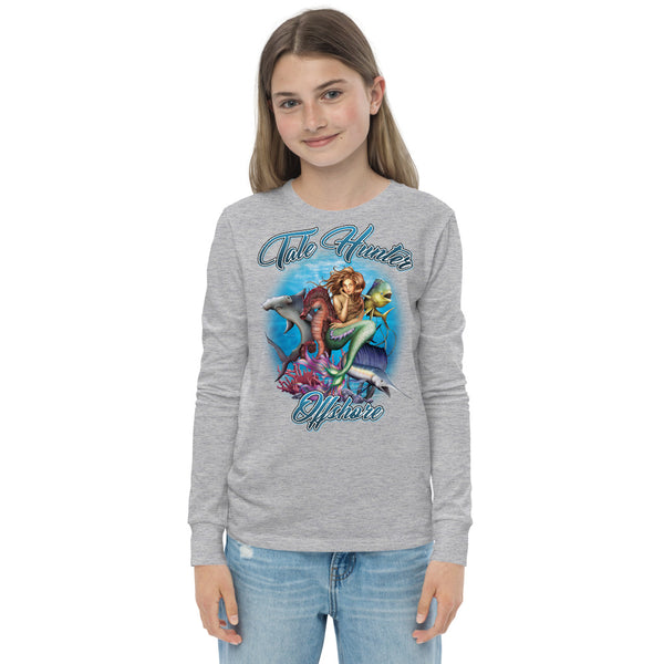 Mermaid, Hammerhead Shark & Seahorse Youth long sleeve tee