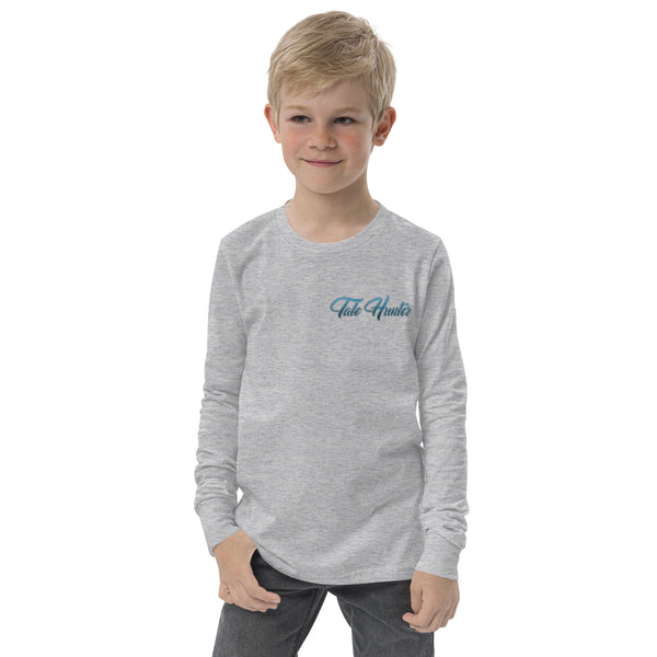 Mermaid, Great White Shark & Seahorse Youth long sleeve tee