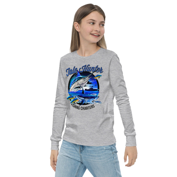 Blue Marlin & Mako Shark Youth Long Sleeve Tee