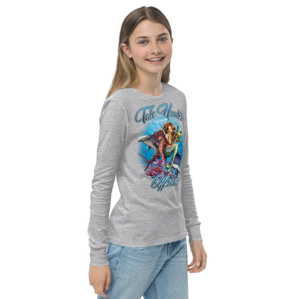 Mermaid, Hammerhead Shark & Seahorse Youth long sleeve tee