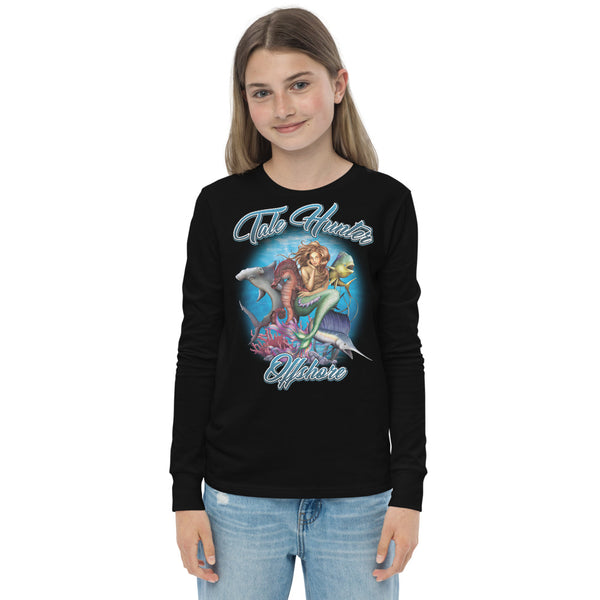 Mermaid, Hammerhead Shark & Seahorse Youth long sleeve tee