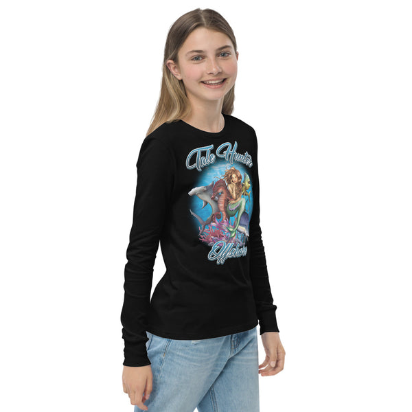 Mermaid, Hammerhead Shark & Seahorse Youth long sleeve tee