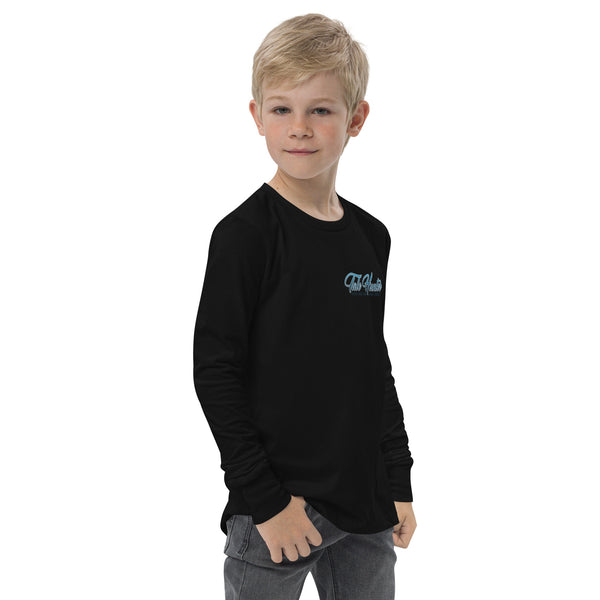 Mermaid, Great White Shark & Seahorse Youth long sleeve tee