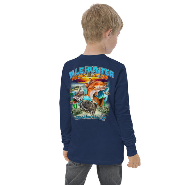 Redfish, Trout & Flounder Youth long sleeve tee