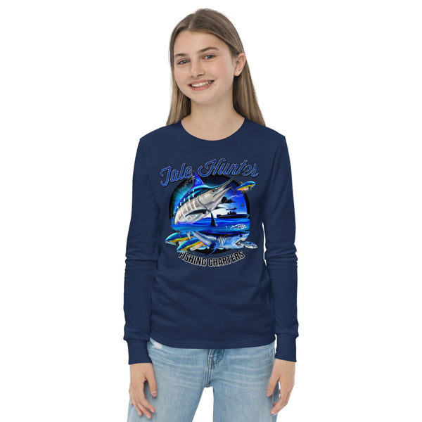 Blue Marlin & Mako Shark Youth Long Sleeve Tee