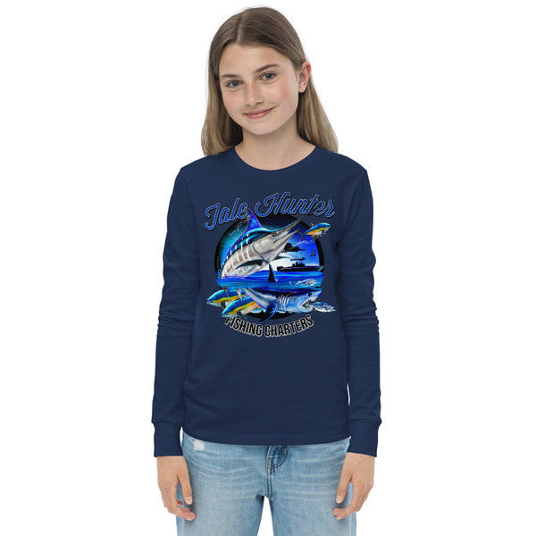 Blue Marlin & Mako Shark Youth Long Sleeve Tee