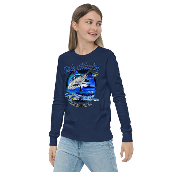 Blue Marlin & Mako Shark Youth Long Sleeve Tee