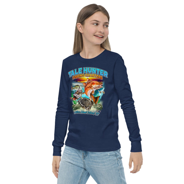 Redfish, Trout & Flounder Youth long sleeve tee