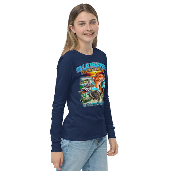 Redfish, Trout & Flounder Youth long sleeve tee