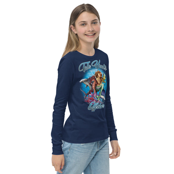 Mermaid, Hammerhead Shark & Seahorse Youth long sleeve tee