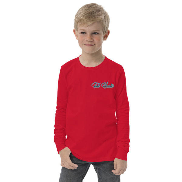 Mermaid, Great White Shark & Seahorse Youth long sleeve tee