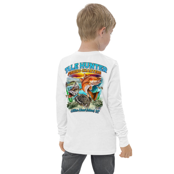 Redfish, Trout & Flounder Youth long sleeve tee