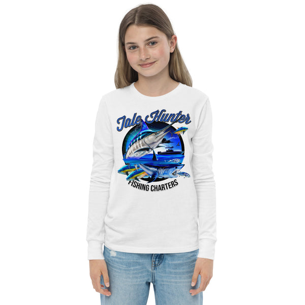 Blue Marlin & Mako Shark Youth Long Sleeve Tee