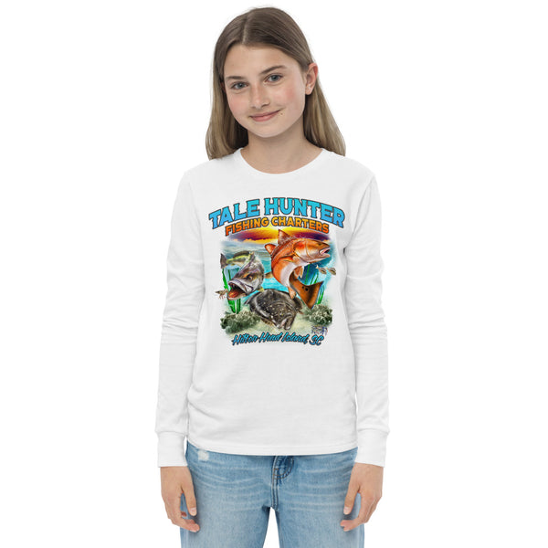 Redfish, Trout & Flounder Youth long sleeve tee