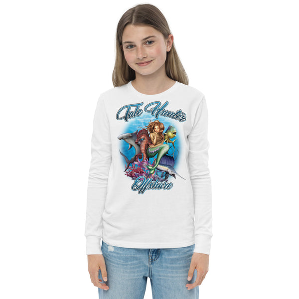 Mermaid, Hammerhead Shark & Seahorse Youth long sleeve tee