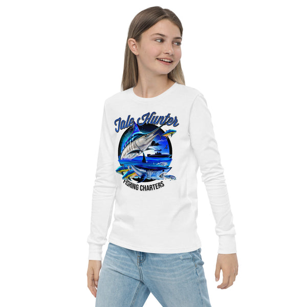 Blue Marlin & Mako Shark Youth Long Sleeve Tee